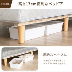 脚付マットレス使用期間1年未満の画像