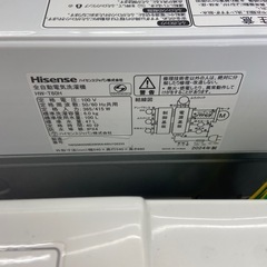 Hisense 6.0kg全自動洗濯機【リサイクルフカツ岡崎倉庫店】250701NA-30の画像