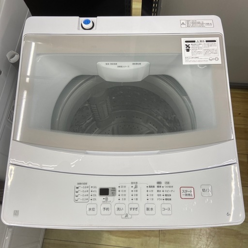 ニトリ 6.0kg全自動洗濯機【リサイクルフカツ岡崎倉庫店】250701NA-32