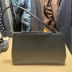 アニエスベー ハンドバッグ 本革　ブラックの画像