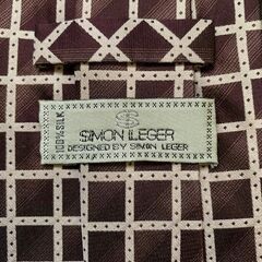 SIMON LEGER（シモン・レジェ） シルク100% ネクタイ 高級感の画像