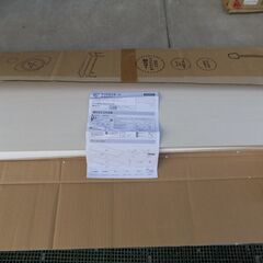 【ご希望によりシングルトイレペーパー（個包装）10～20個お付けします（なくなり次第終了）】４．アイリス　ウッドAVボード　ホワイト系　W95cmXD33.5cmXＨ30cm　WAB-950　未使用ですが保管による角傷みありますの画像