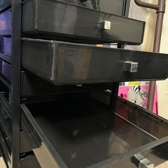 書類系　チェスト　ブラックの画像