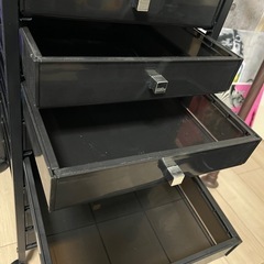 書類系　チェスト　ブラックの画像