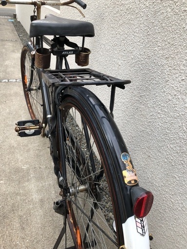 ATLAS自転車 昭和レトロな運搬車テイスト