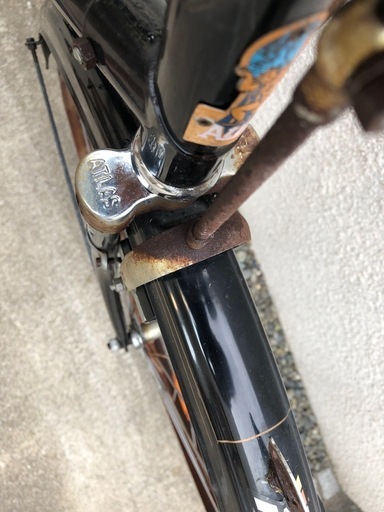 ATLAS自転車 昭和レトロな運搬車テイスト