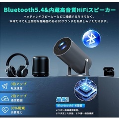 新品⭐️プロジェクター 4K対応　家庭用　最新進化Android TV搭載　　270°回転　日本語説明書の画像