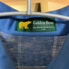 Golden Bear ゴールデンベア ポロシャツ Mサイズ メンズ ストライプの画像