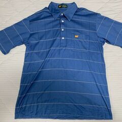 Golden Bear ゴールデンベア ポロシャツ Mサイズ メンズ ストライプの画像