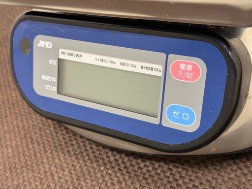 エー・アンド・ディ　業務用　電子はかり　卓上型　２０２４年製　SK-20KiWP