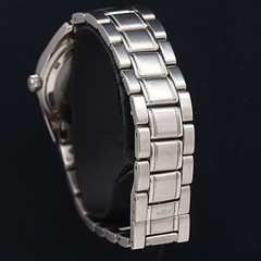 No.15 【TECHNOS 】テクノス SAPPHIRE Welschenrohr 腕時計 ステンレススチール シルバー クオーツ 黒文字盤メンズ腕時計 の画像