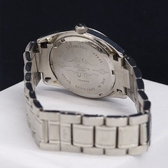No.15 【TECHNOS 】テクノス SAPPHIRE Welschenrohr 腕時計 ステンレススチール シルバー クオーツ 黒文字盤メンズ腕時計 の画像