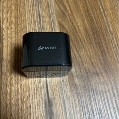 【売却済】AVIOT ワイヤレスイヤホン、充電ケース、充電ケーブルセット ブラックの画像
