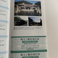 名鉄　株主優待　明治村入場割引券