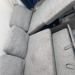 カウチ　ソファベット　3人掛けの画像