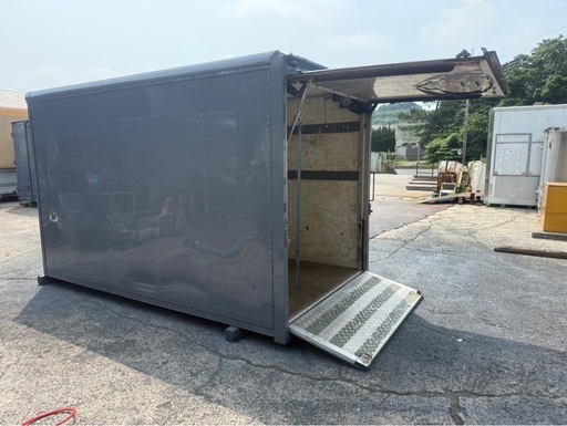 No.928 アルミバン 2t 車 アルミ 箱 バイク 倉庫 トラック コンテナ 米 保管庫 物置 DIY