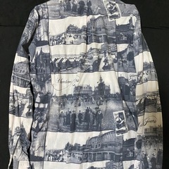 【未使用】メンズ柄モノシャツ(薄手・Mサイズ)の画像