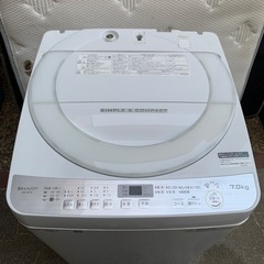 【取引先決定】洗濯機 SHARP ES-GE78-W　の画像