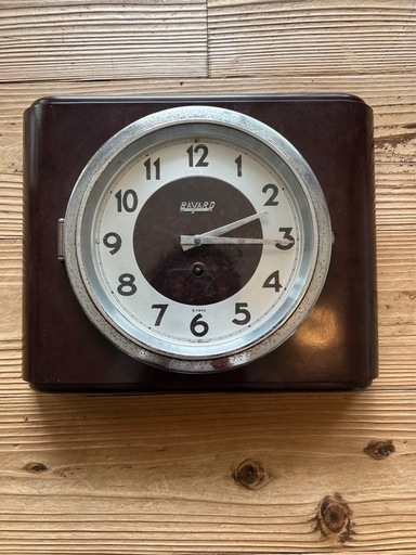 ヴィンテージ　BAYARD 8 DAY MADE IN FRANCE. フランス製　壁掛時計　 ゼンマイ式 掛け時計