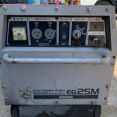 現金可　エンジン発電機　セル付き　好調　不具合なし　の画像