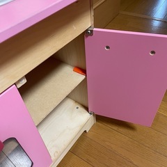 おままごと　キッチン　ピンク　女の子　おもちゃ　付属品付き！の画像