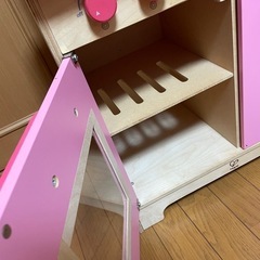 おままごと　キッチン　ピンク　女の子　おもちゃ　付属品付き！の画像
