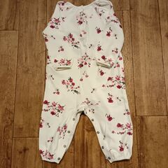 (古着)花柄ロンパース(size 80)‐6