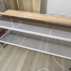 IKEA 棚 + 天板(ただの板)の画像