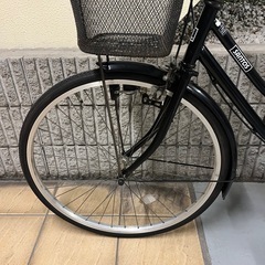 【お譲り先確定済み
】アサヒサイクル Santos 自転車  黒 の画像