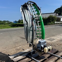 落合 茶刈機　茶摘機　剪枝機 V8-NewZ2 1070 茶畑　茶摘　茶園 バリカン　刈ならし機 2サイクル 2人用バリカン　宮崎 簡易始動動画ありの画像