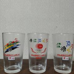 アテネオリンピックオリジナルグラス3個セットの画像