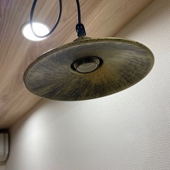 ゴールド ランプシェード ダクトレール式の画像