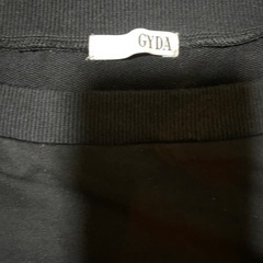 【-55%off】 GYDA ジェイダ ドッキングオフショルスウェットOP ワンピース ミニワンピ  長袖 黒 ブラックの画像