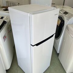 【リサイクルショップ ピカソ 小松原】🧊Hisense✨2ドア冷蔵庫 120L 直冷式／2018年製 HR-B1201✨清潔＆しっかり冷える✨★4694★の画像