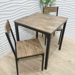 テーブル＆チェアセット　2人掛けの画像
