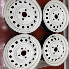 軽自動車スチールホイール　白塗装済み