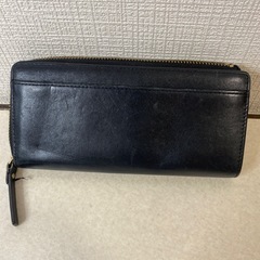 ケイトスペード　長財布　紺　白
の画像