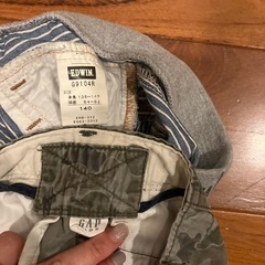 エドウィン&GAP140〜150パンツセットの画像