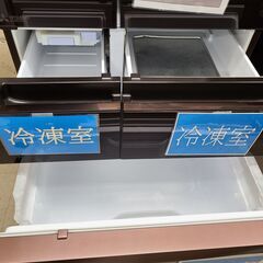 J9946【リユースのサカイ柏店】MITSUBISHI　ミツビシ　６ドア観音開き冷蔵庫　MR-WX60A　2017年製 クリーニング済み　参考価格197,990円の画像