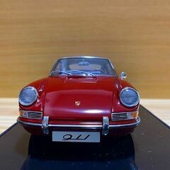 1/18ミニカー オートアート製ポルシェ911 1964（赤）の画像