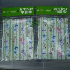 伊右衛門　スヌーピー　おでかけ巾着　2枚
