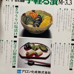 未使用　手軽漬けの画像