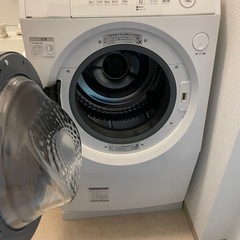 【SHARP】ドラム式洗濯乾燥機　プラズマクラスター 　一人暮らし　時短の画像