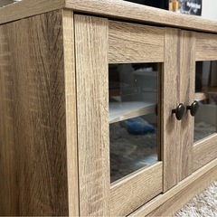 【8/3までに引き取り希望】木目調テレビボードお譲りします！の画像