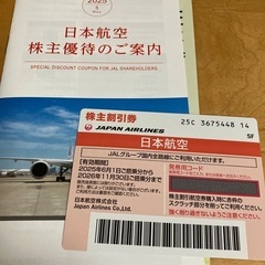 日本航空　株主優待券　１枚