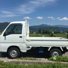 サンバー TC スーパーチャージャー 5MT 4WD 車検9年3月 平成15年式 走行距離147800km エアコン パワステ サンバートラックの画像