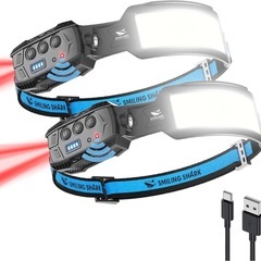 【新品未使用品】Smiling Shark ヘッドライト　USB...