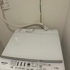 ハイセンス　洗濯機　4.5kgの画像
