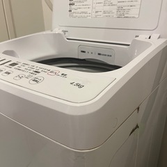 ハイセンス　洗濯機　4.5kgの画像
