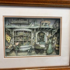 絵　額縁　アンティーク　3点セットの画像
